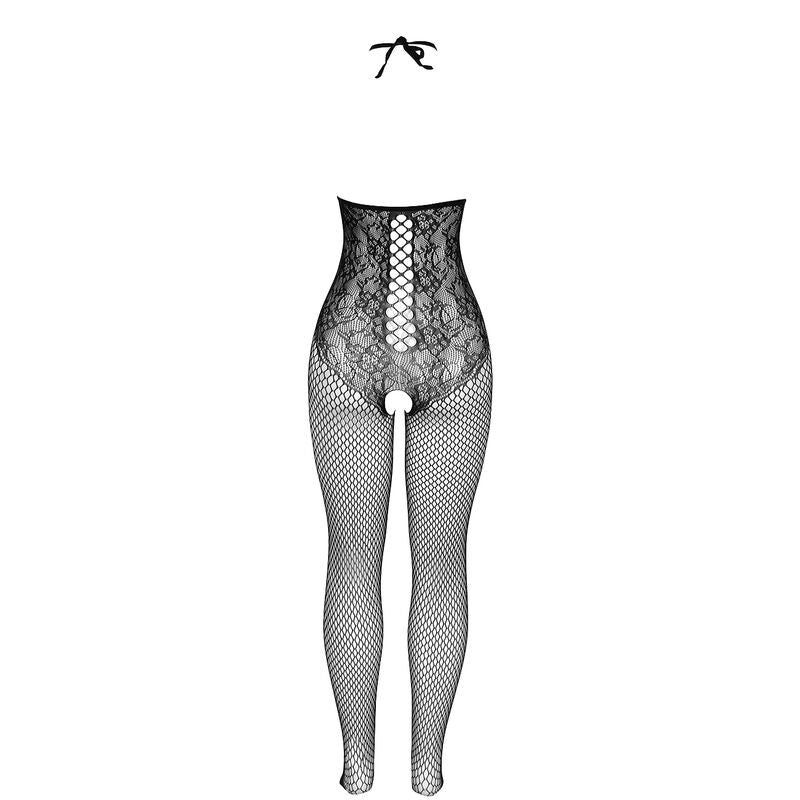 SUBBLIME - 951849 OPEN MESH BODYSTOCKING MET HOUDERS EN ZWART ONE SIZE
