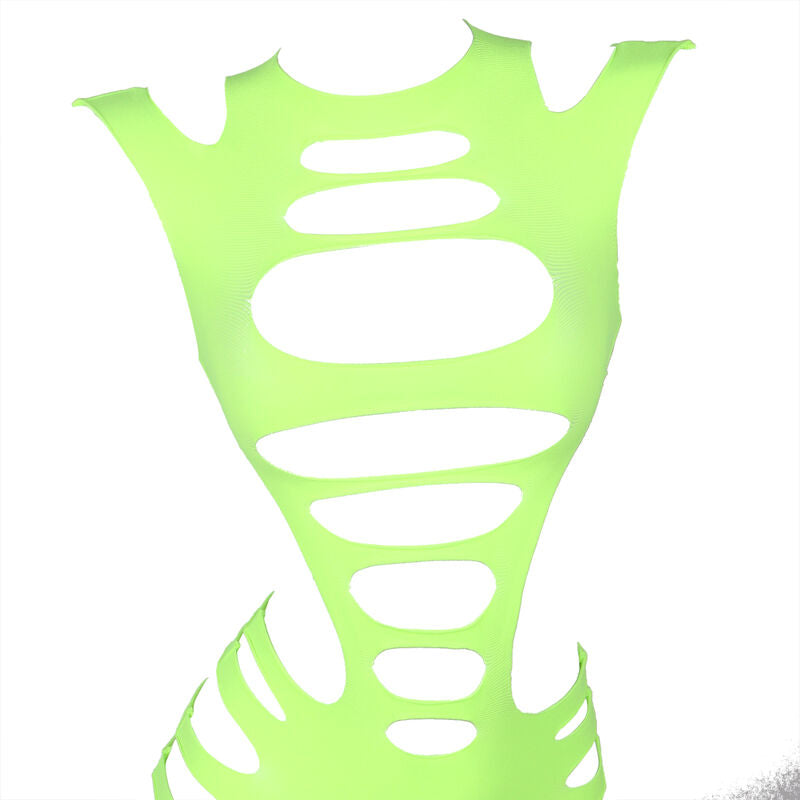 SUBBLIME - 952280 ROBE VERTE À MANCHES LONGUES EN MAILLE ÉLASTIQUE TAILLE UNIQUE