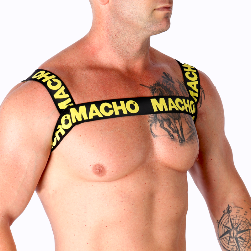 MACHO - DOUBLE CEINTURE JAUNE