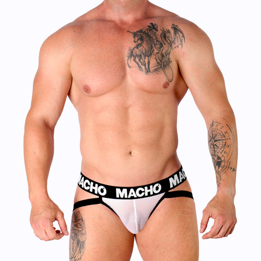 MACHO - MX26X1 JOCK GRID WEISS M