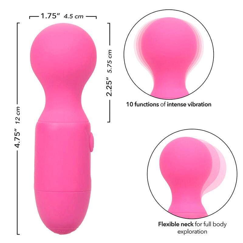 CALEXOTICS - PREMIER MASSEUR RECHARGEABLE 10 VIBRATIONS ROSE