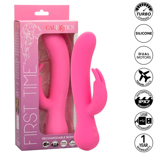 CALEXOTICS - PREMIER VIBRATEUR LAPIN RECHARGEABLE ROSE