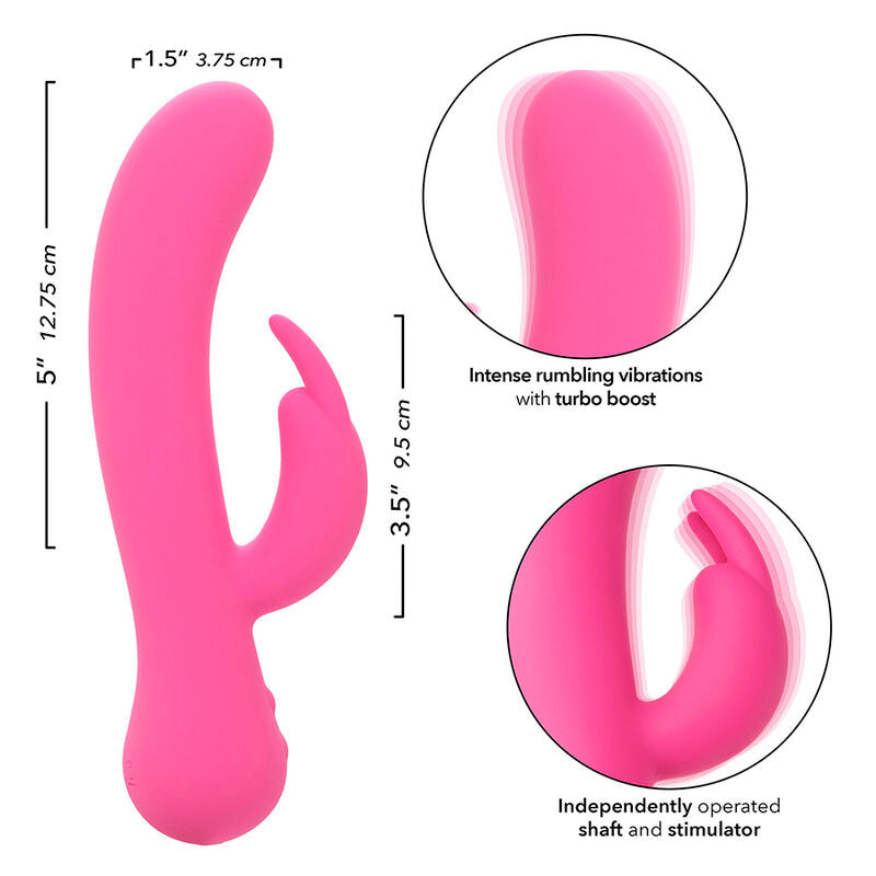 CALEXOTICS - PREMIER VIBRATEUR LAPIN RECHARGEABLE ROSE