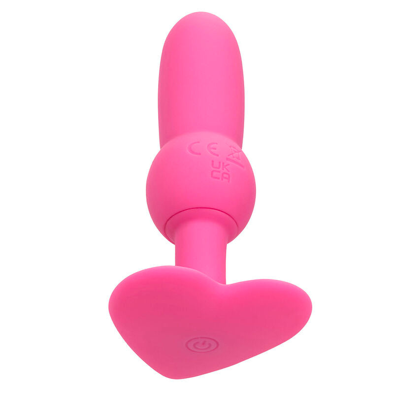 CALEXOTICS - PREMIER PLUG ANAL AVEC SONDE PERLÉE 10 VIBRATIONS ROSE