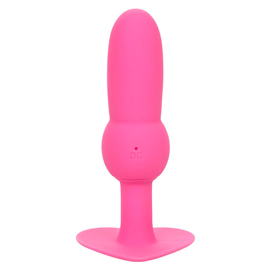 CALEXOTICS - PREMIER PLUG ANAL AVEC SONDE PERLÉE 10 VIBRATIONS ROSE