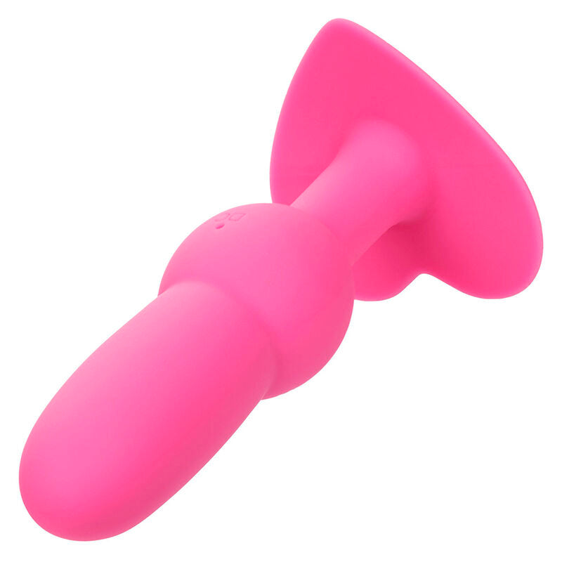 CALEXOTICS - PREMIER PLUG ANAL AVEC SONDE PERLÉE 10 VIBRATIONS ROSE