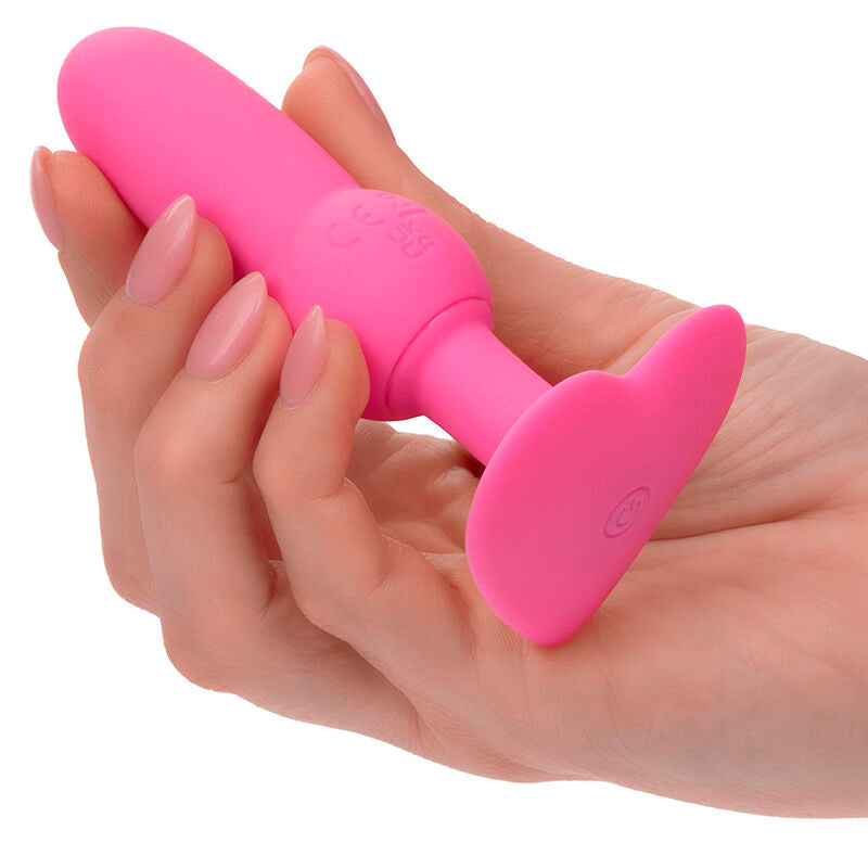 CALEXOTICS - PREMIER PLUG ANAL AVEC SONDE PERLÉE 10 VIBRATIONS ROSE