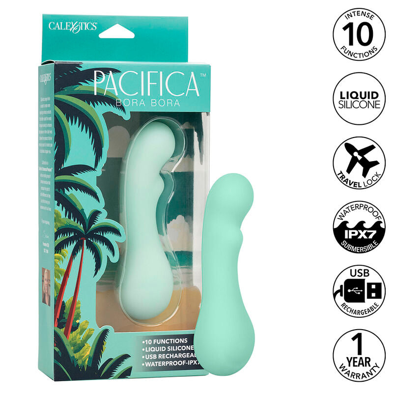 CALEXOTICS - PACIFICA BORA BORA ESTIMULATEUR SPOT G 10 VIBRATIONS AQUA