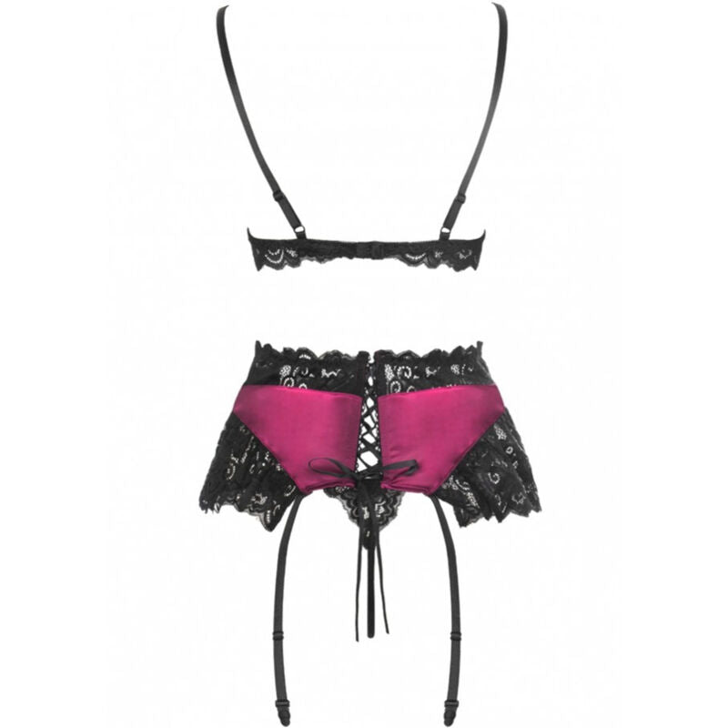 LIVCO CORSETTI FASHION - NAHIR LC 20214 bh + slip + jarretellegordel S/M