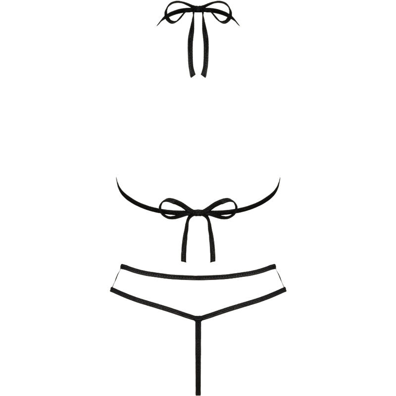 LIVCO CORSETTI FASHION - SOUTIEN-GORGE JIMENA LC 20216 + STRING NOIR TAILLE UNIQUE