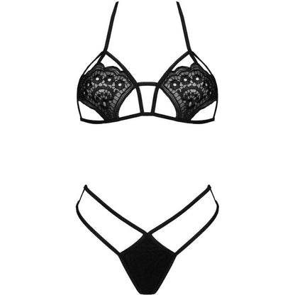 LIVCO CORSETTI FASHION - JIMENA LC 20216 BH + STRING SCHWARZ EINE GRÖSSE