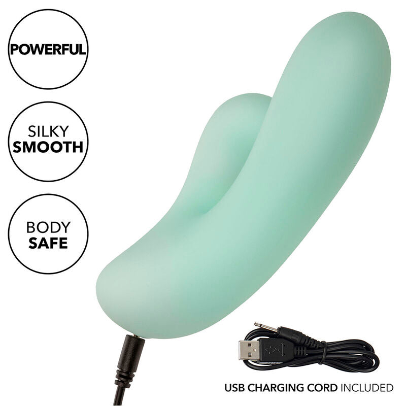 CALEXOTICS - PACIFICA FIJI VIBRATOR &amp; ESTIMULATOR G-SPOT 10 VIBRATIES AQUA
