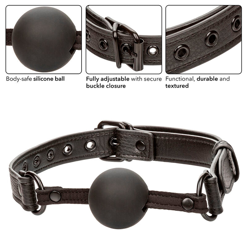 CALEXOTICS - NACHTELIJKE BALL GAG SILICONE ZWART
