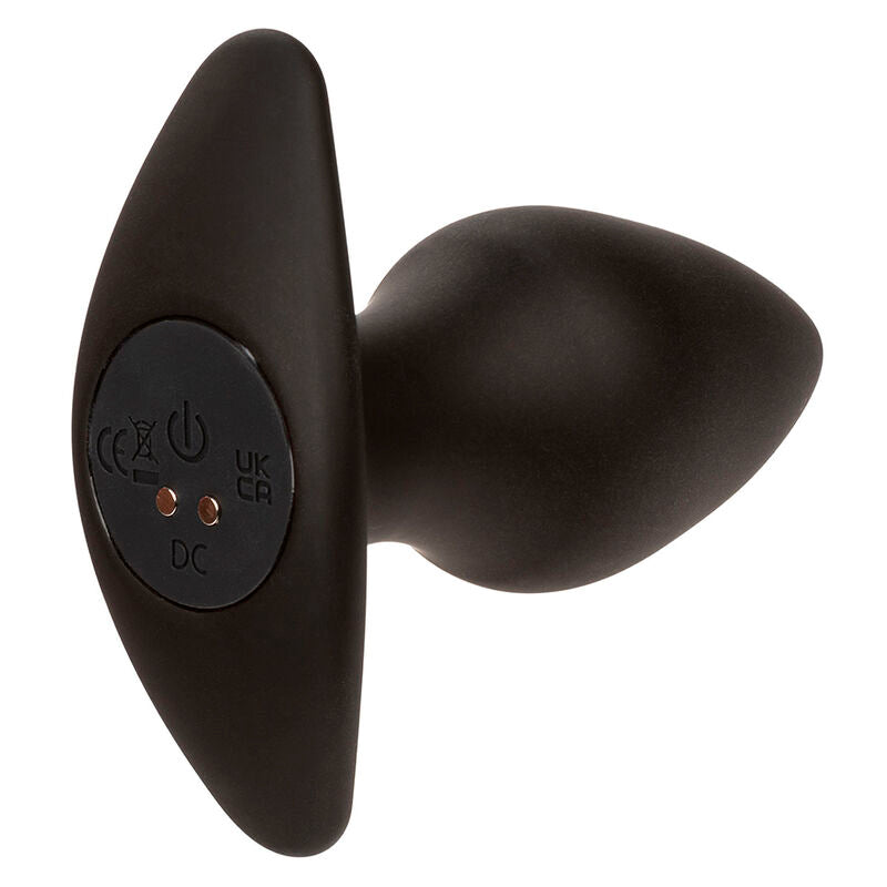 CALEXOTICS - ROCK BOTTOM PERFECTE ANALE PLUG 10 VIBRATIES SILICONEN ZWART