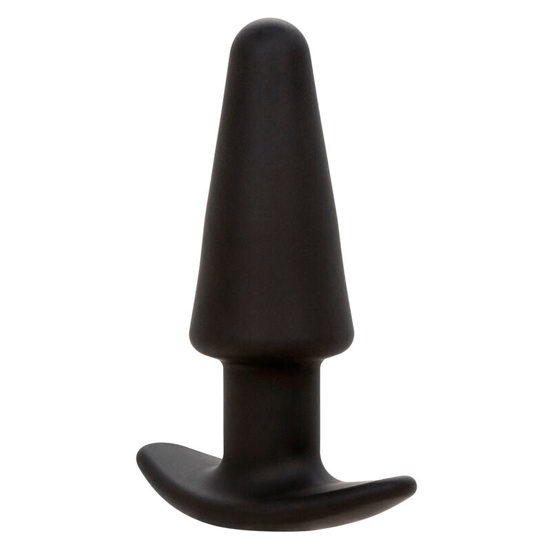 CALEXOTICS - PLUG ANAL CONIQUE ROCK BOTTOM 10 VIBRATIONS SILICONE NOIR
