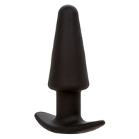 CALEXOTICS - ROCK BOTTOM TAPERED ANAL PLUG 10 VIBRACIONES SILIKON SCHWARZ