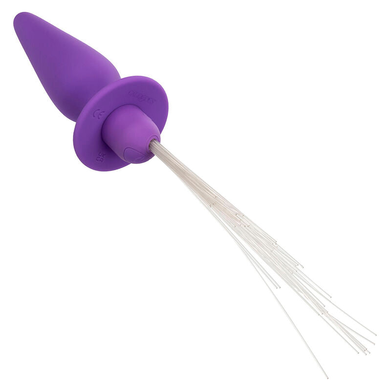 CALEXOTICS - SOUTHERN LIGHTS LIGHT UP GLOW ANAL PLUG 10 VIBRATIONS SILICONE PURPLE