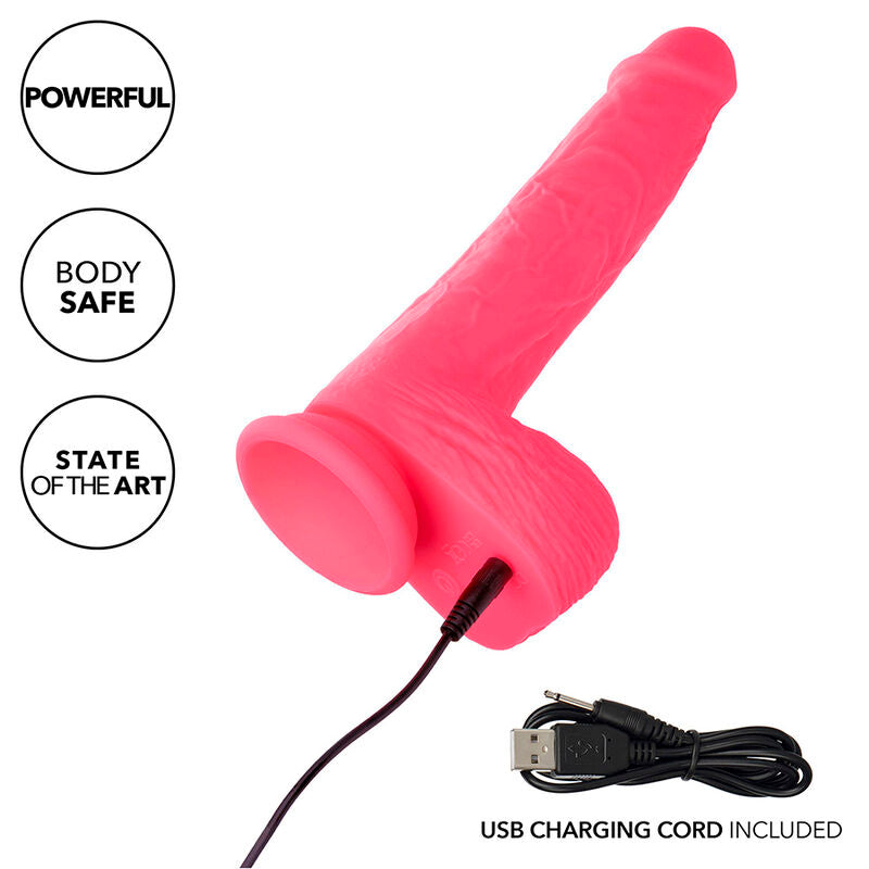 CALEXOTICS - VIBRATEUR RÉALISTE STUDS 10 VIBRATIONS ROSE