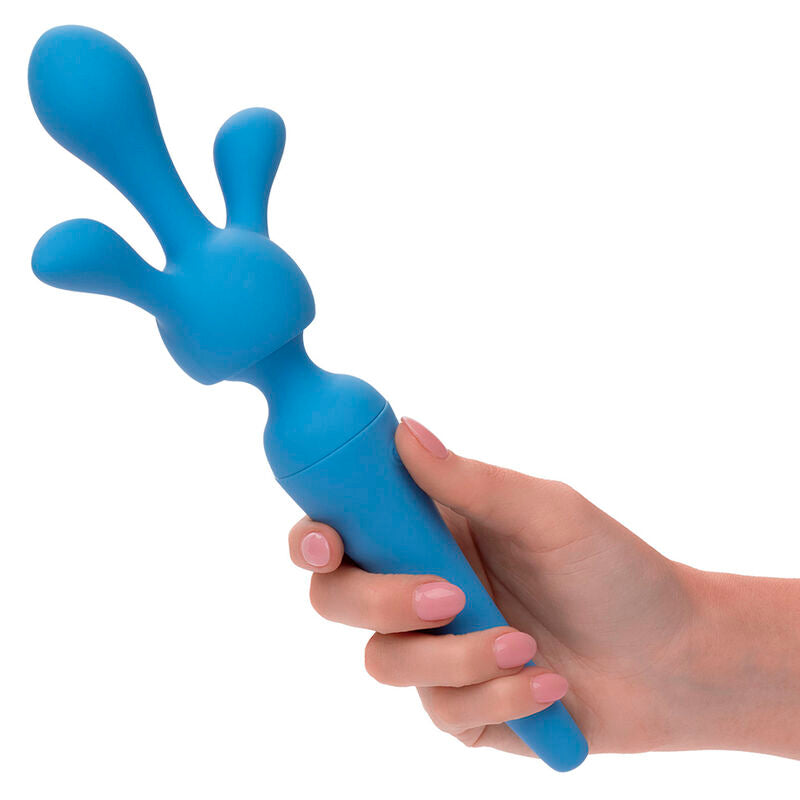 CALEXOTICS - COUTURE KIT VIBRATOR WAND 10 VIBRATIES BLAUW