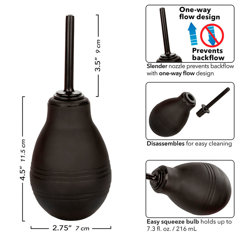 CALEXOTICS - DOUCHE ANALE UNIDIRECTIONNELLE NOIRE