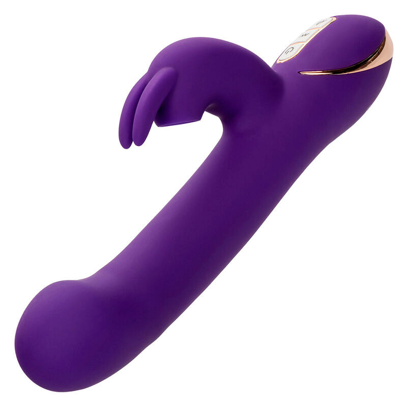 CALEXOTICS - JACK RABBIT VIBRATOR EN STIMULATOR 7 VIBRATIENIVEAUS EN STIMULERENDE GOLVEN BLAUW