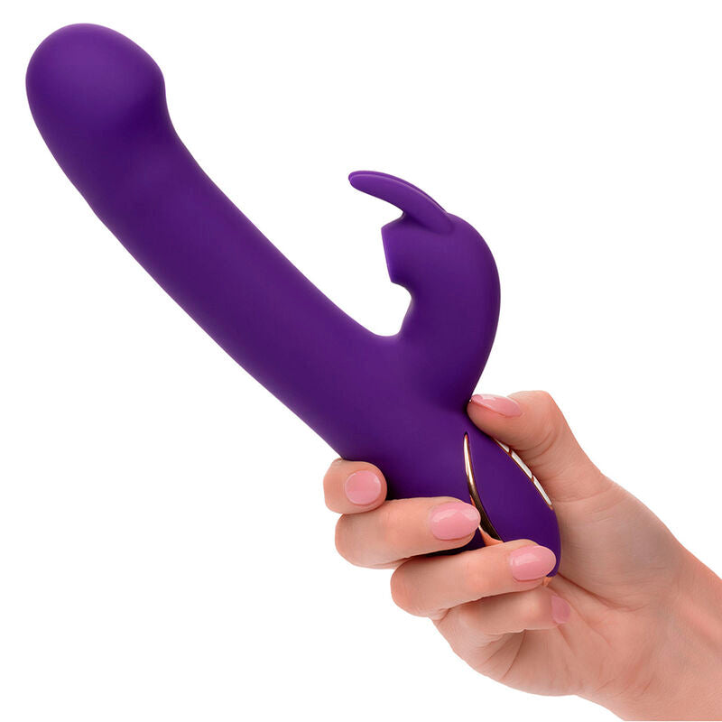 CALEXOTICS - JACK RABBIT VIBRATOR EN STIMULATOR 7 VIBRATIENIVEAUS EN STIMULERENDE GOLVEN BLAUW