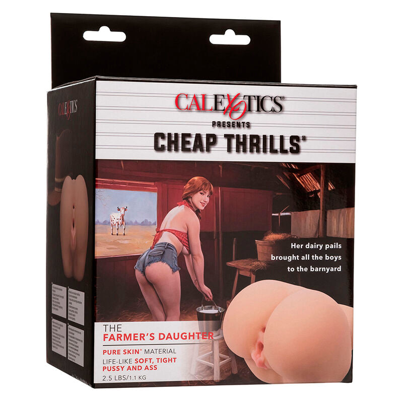 CALEXOTICS - THE FARMERS DAUGHTER DOUBLE REALISTIC MASTURBATOR, FLESH