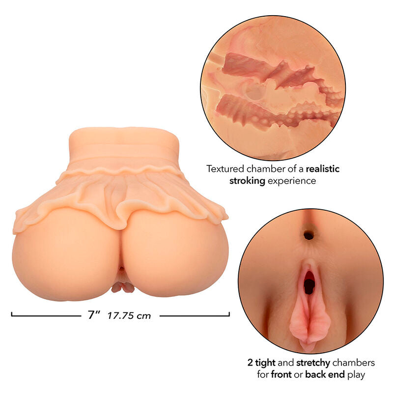 CALEXOTICS - THE PEEP SHOW GIRL DOUBLE REALISTIC MASTURBATOR, FLESH
