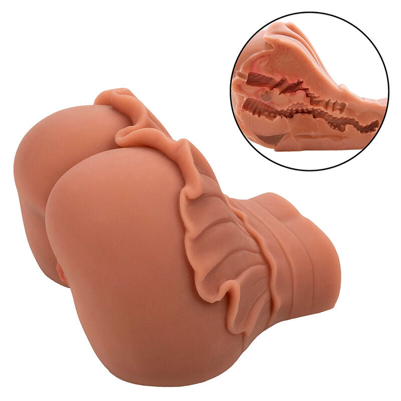 CALEXOTICS - THE HOMECOMING QUEEN DUBBELE REALISTISCHE MASTURBATOR CARAMEL