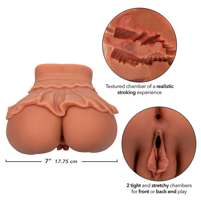CALEXOTICS - THE HOMECOMING QUEEN DUBBELE REALISTISCHE MASTURBATOR CARAMEL