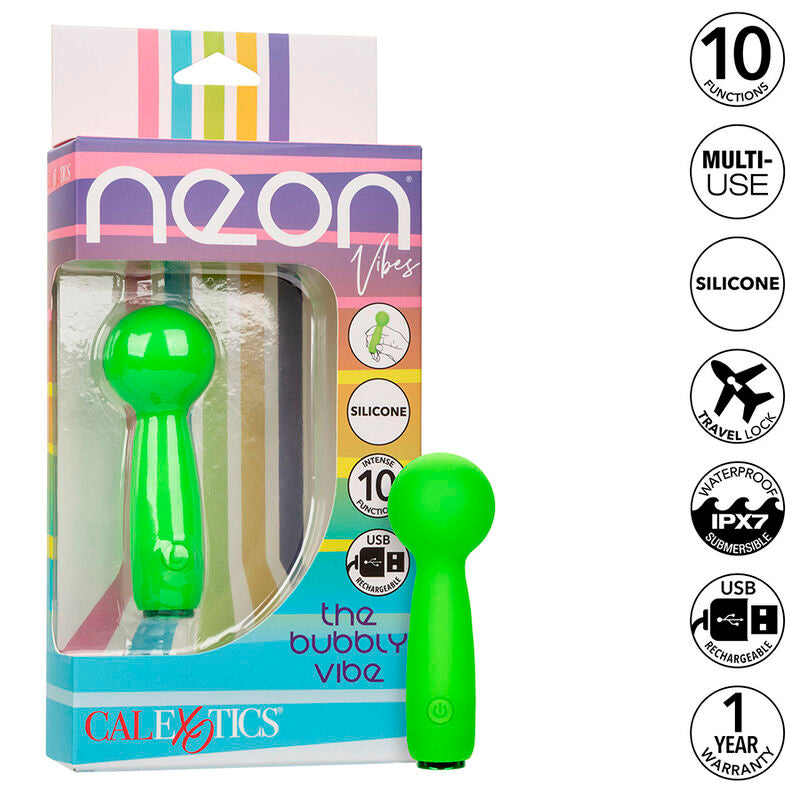 CALEXOTICS - NEON VIBES LE MINI MASSEUR BUBBLY VIBE 10 VIBRATIONS VERT