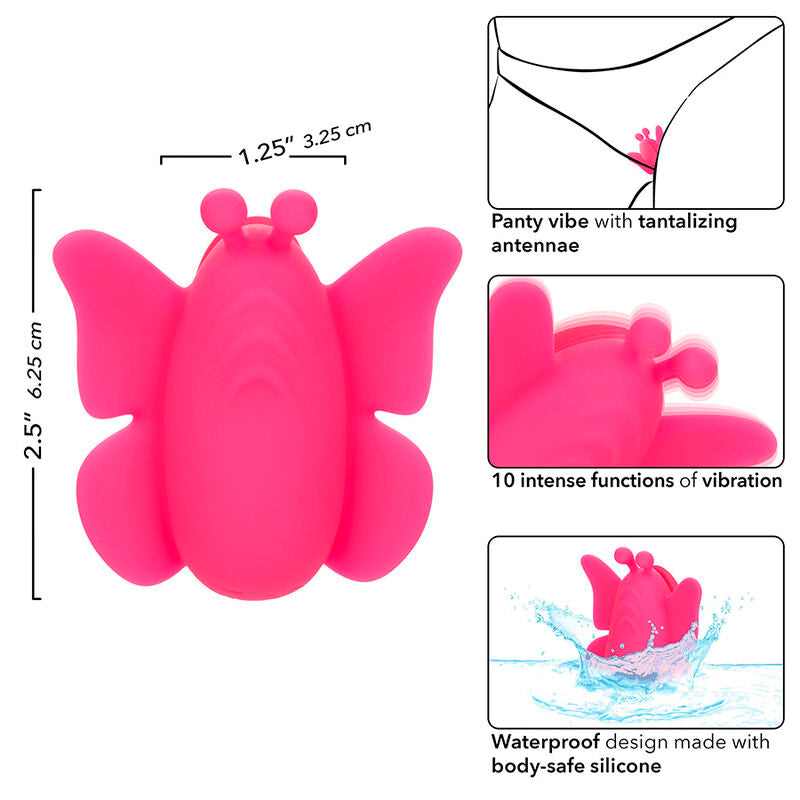 CALEXOTICS - NEON VIBES LE STIMULATEUR FLUTTER VIBE 10 VIBRATIONS ROSE