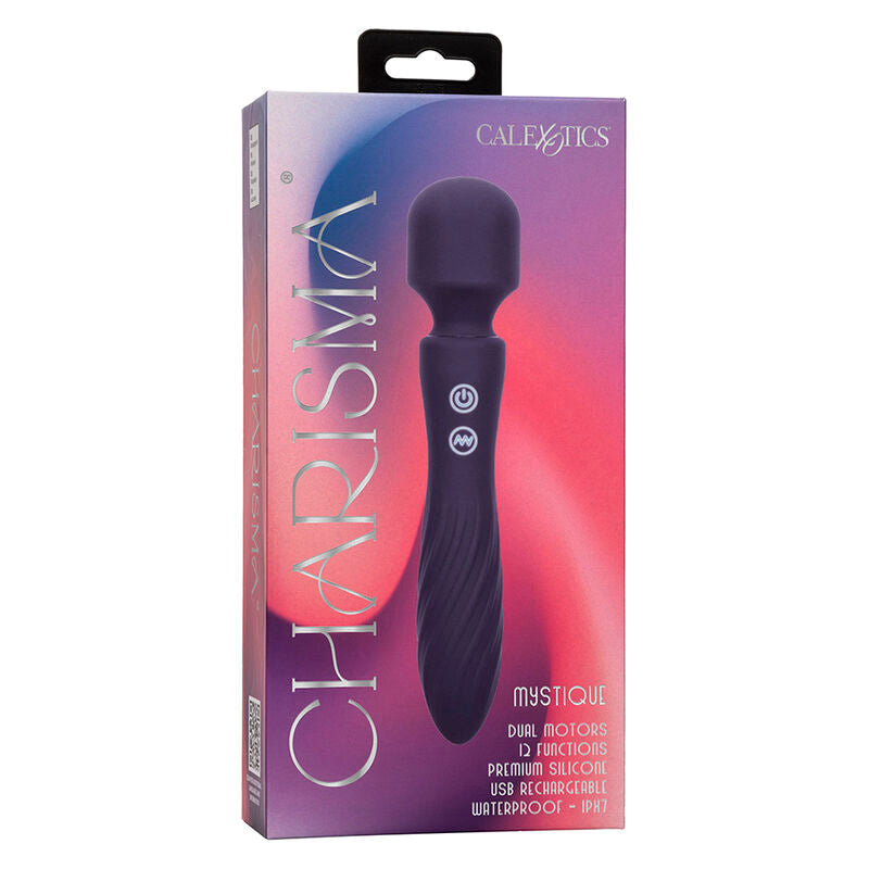 CALEXOTICS - CHARISMA MYSTIQUE MASSAGER DUBBELE MOTOR 12 FUNCTIES 20,5 CM X 4,5 CM PAARS