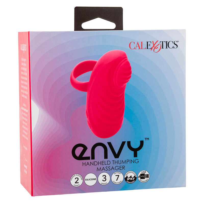 CALEXOTICS - ENVY HAND MASSAGER WITH ROLLING BALL, 7 VIBRATIONS, PINK