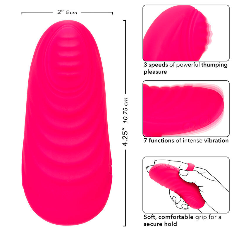 CALEXOTICS - ENVY HAND MASSAGER WITH ROLLING BALL, 7 VIBRATIONS, PINK