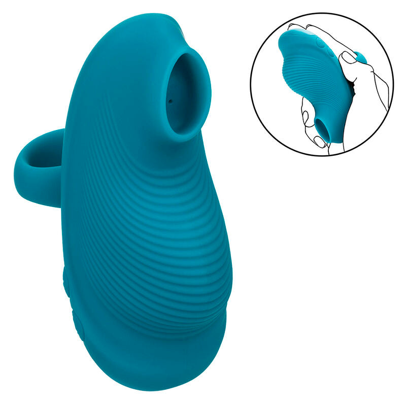 CALEXOTICS - ENVY HANDROLLENDE BAL MASSAGER 7 VIBRATIES BLAUW