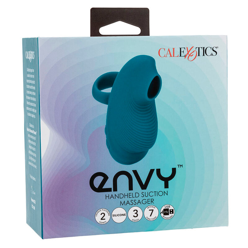 CALEXOTICS - ENVY MASSEUR À BILLE ROULANTE POUR LES MAINS 7 VIBRATIONS BLEU