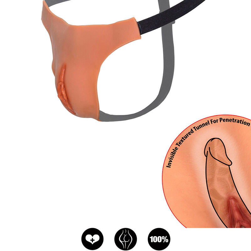 DÉSIR CACHÉ - ALTER EGO STRING VAGIN OUVERT RÉGLABLE, CHAIR