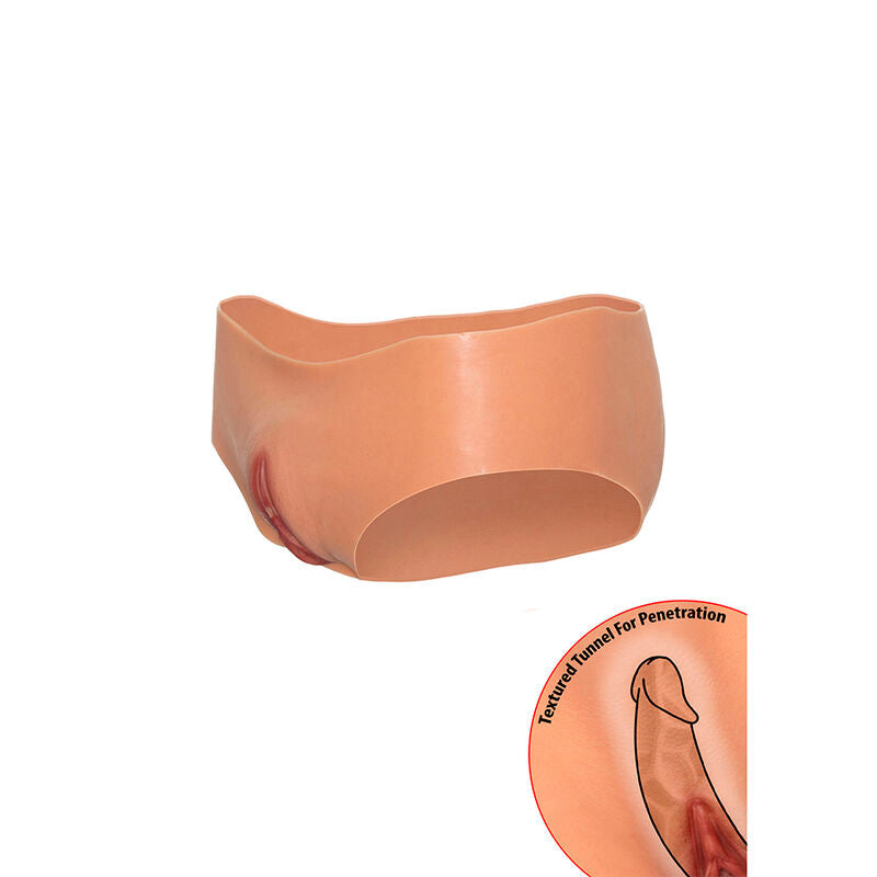 VERBORGEN VERLANGEN - ALTER EGO OPEN VAGINA PANTY MET LAGE TAILLE, VLEES