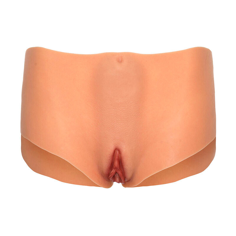 VERBORGEN VERLANGEN - ALTER EGO OPEN VAGINA EN ASS PANTY MET MID-TAILLE, NUDE KLEUR