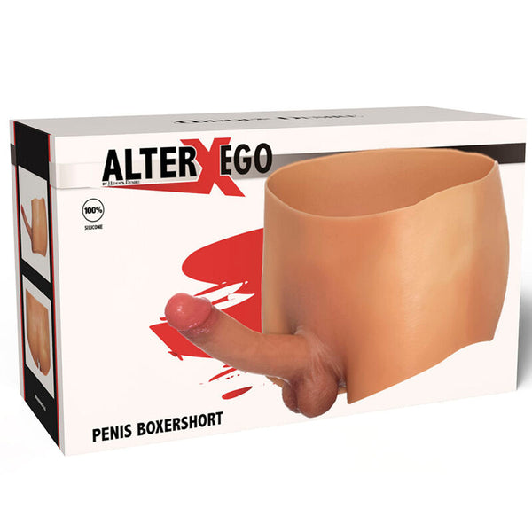 HIDDEN DESIRE - ALTER EGO BOXERSHOT MIT PENIS 18 CM GRÖSSE L
