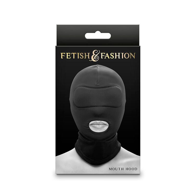 NS NOVELTIES - FETISH &amp; FASHION NYLON BLACK MOUTH HOOD