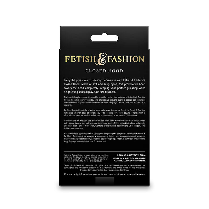 NS NOVELTIES - FETISH &amp; FASHION MASQUE FERMÉ NYLON BLANC