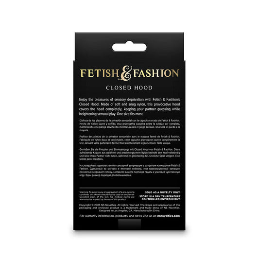 NS NOVELTIES - FETISH &amp; FASHION MASQUE FERMÉ NYLON BLANC