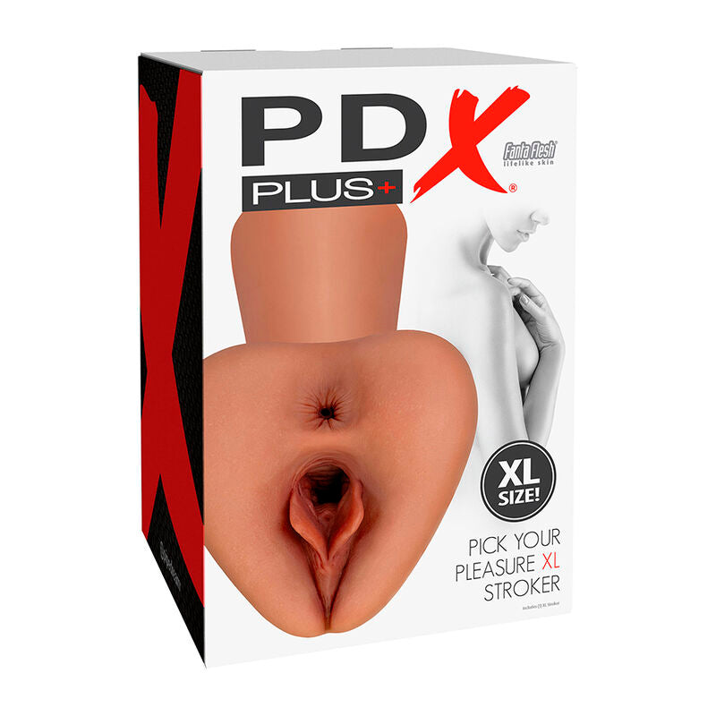 PDX PLUS - CHOISISSEZ VOTRE PLAISIR XL STROKER RÉALISTE MARRON