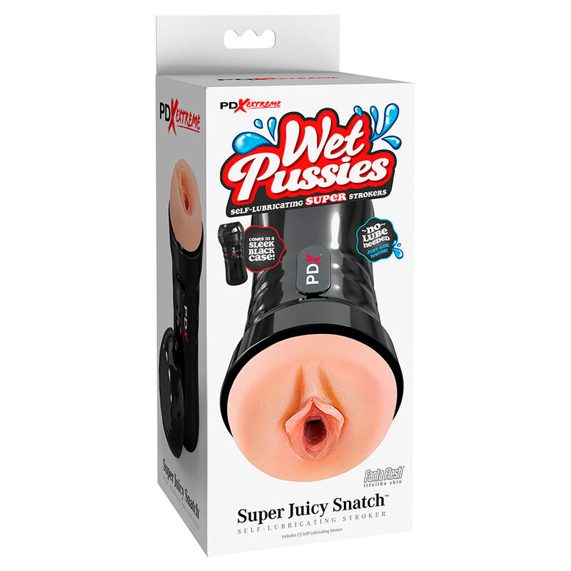PDX EXTREME - WET PUSSIES SELF-LUBRICATING VAGINA MASTURBATOR, FLESH