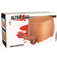 HIDDEN DESIRE - ALTER EGO BOXERSHOT MIT PENIS 18 CM GRÖSSE S/M