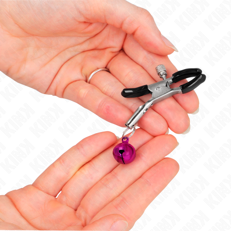 KINK - PAARSE TEPELKLEM MET ENKELE BEL 6 CM