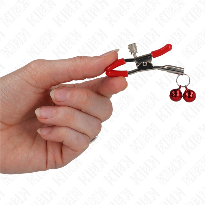 KINK - RODE DUBBELE BEL TEPELKLEM ROOD 6 CM