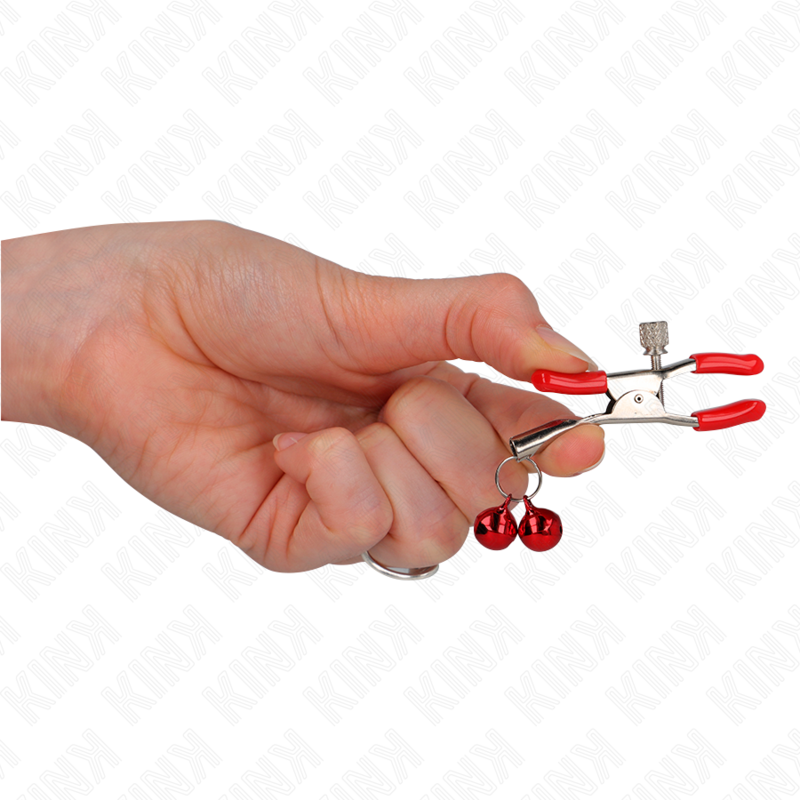 KINK - RODE DUBBELE BEL TEPELKLEM ROOD 6 CM